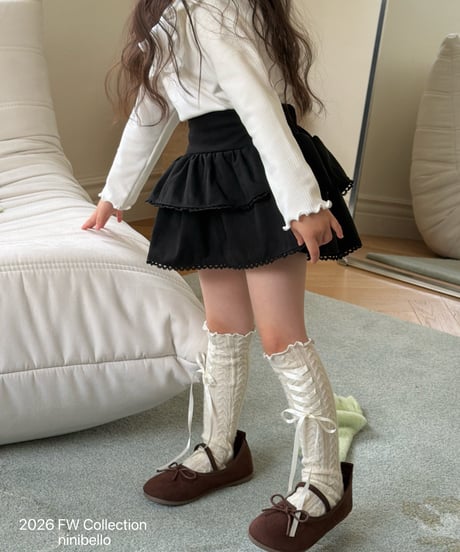 48[予約]ninibello rococo suede skirt