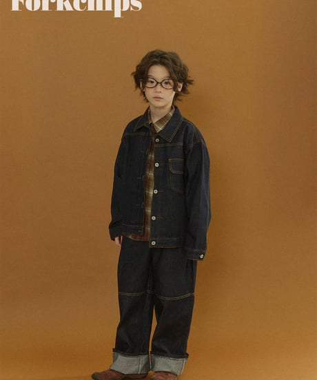 3[予約]FORKCHIPS union roll up pants