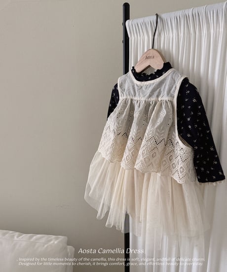 2[予約]Aosta camellia dress