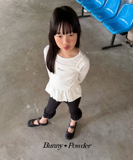 13[予約]bunny powder dot layered camisole