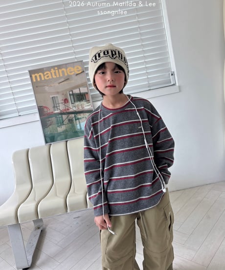 31[予約]matilda&lee happy border knit