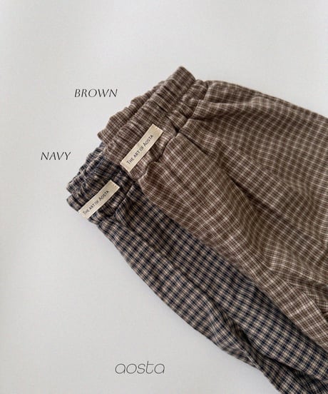 29[予約]Aosta mocha balloon pants