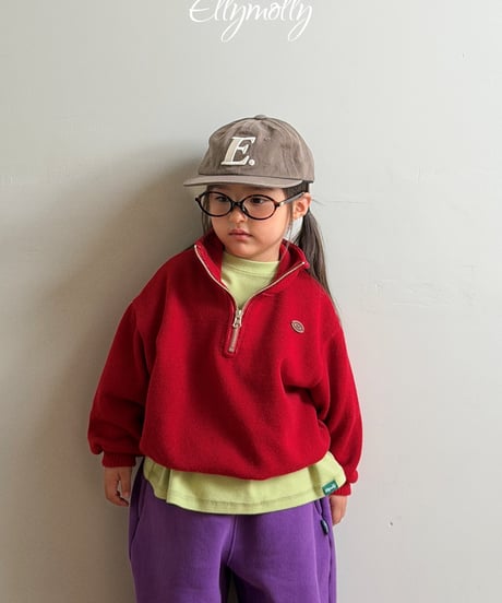 9[予約]ELLYMOLLY ardennes wool half zip