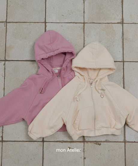 11[予約]mon Atelier love zip up