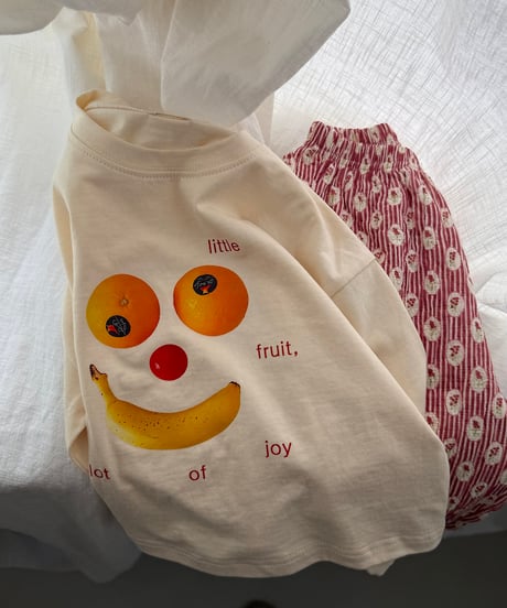 6[予約]nightbebe fruit long sleeve tee