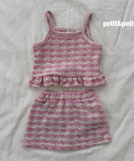 49[予約]petit&petit tweed set