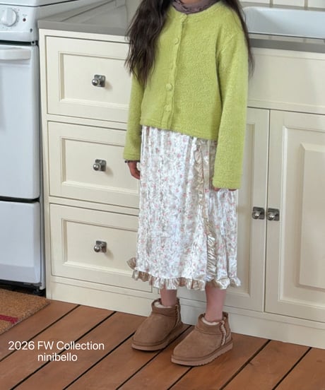 49[予約]ninibello elodie velvet skirt