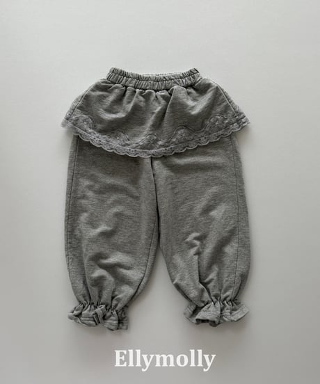 56[予約]ELLYMOLLY cottage lace jogger pants