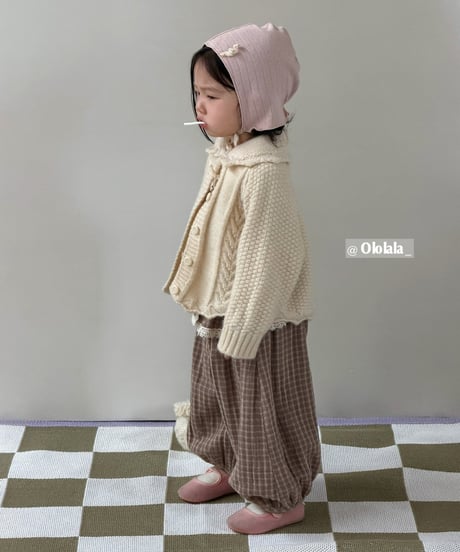 18[予約]ololala soso cable knit cardigan