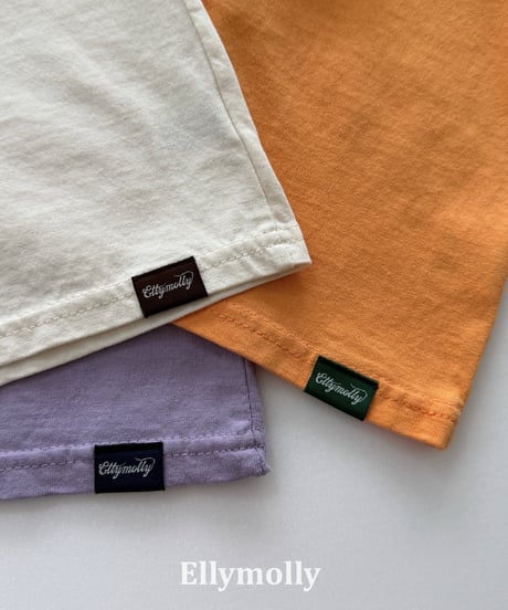 14[予約]ELLYMOLLY color block raglan t
