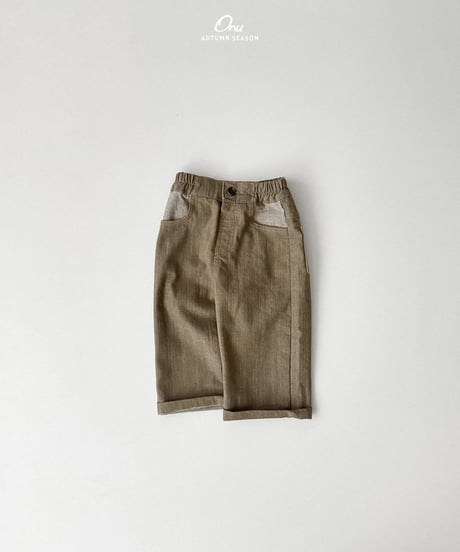 30[予約]onu stitched denim pants