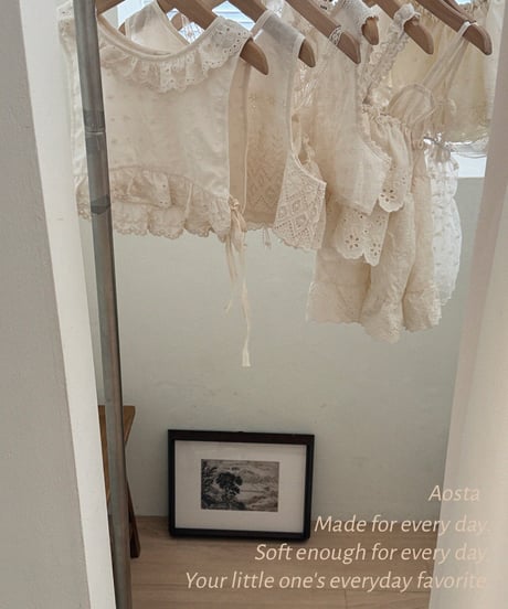 21[予約]Aosta lace olivia vest