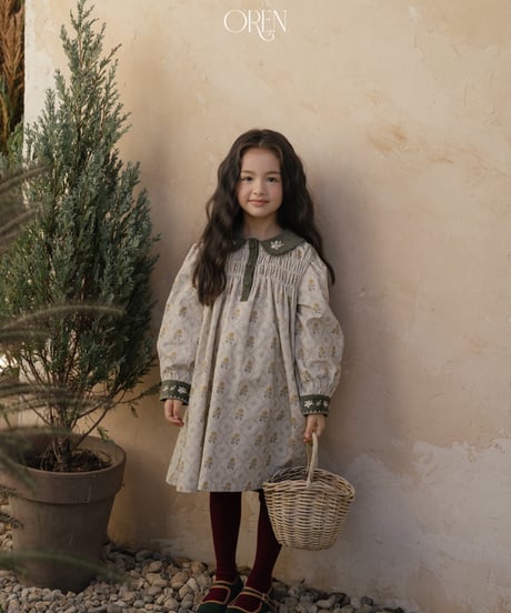 43[予約]OREN camilla color combination dress