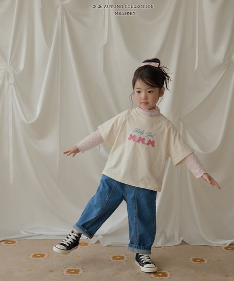 48[予約]melikey frill cut denim pants