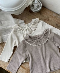 11[予約]elov&monpetitbebe maren frill tee