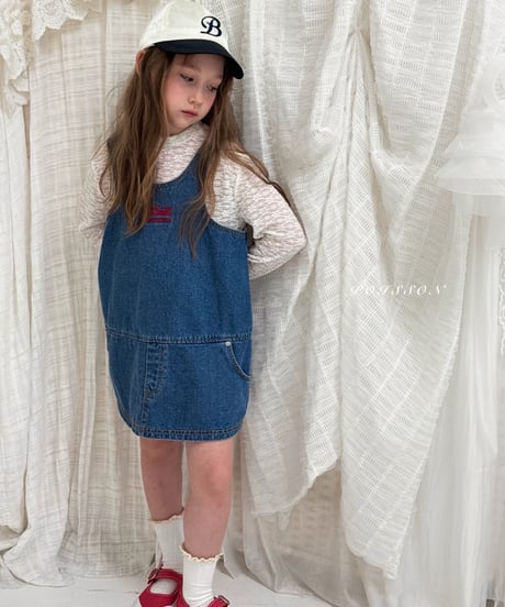 4[予約]poisson denim dress