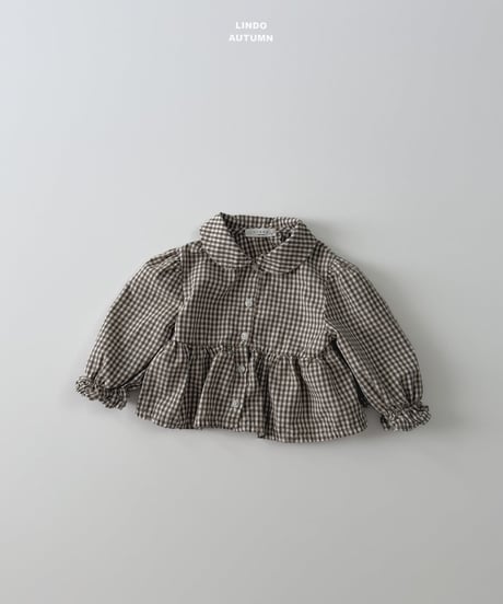 2[予約]LINDO sweet plaid blouse