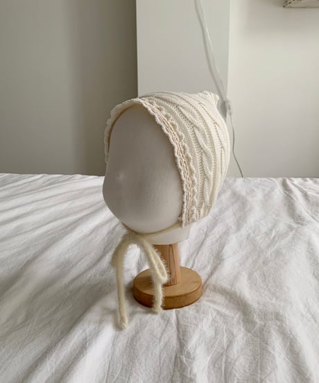11[予約]bebeholic cable knit bonnet