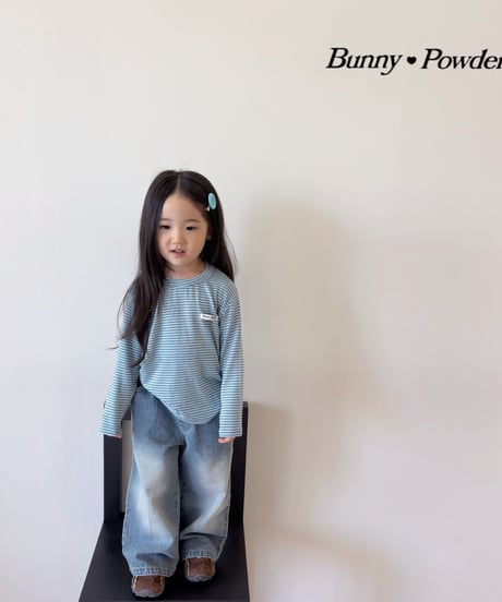 36[予約]bunny powder cotton tee