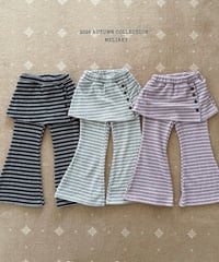 40[予約]melikey button wrap bootcut
