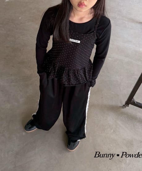 13[予約]bunny powder dot layered camisole