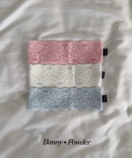 73[予約]bunny powder lace hairband