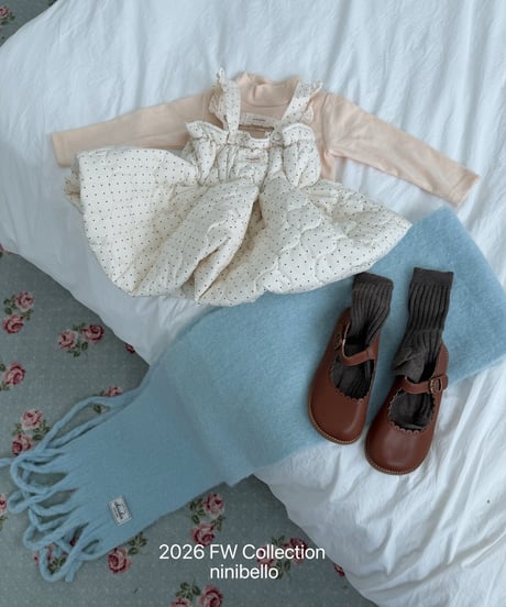 5[予約]ninibello powder turtleneck(12m-2XL)