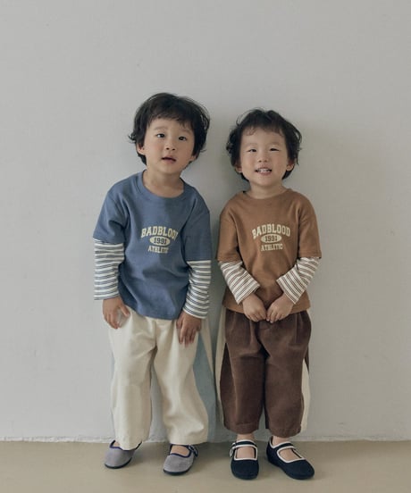 23[予約]送料無料 the beige side seam corduroy pants