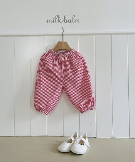 22[予約]milkbalm candy check pants