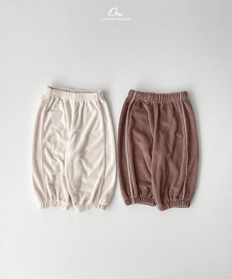 14[予約]onu boucle terry pants