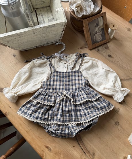 17[予約]marron motif blouse(XS-L)