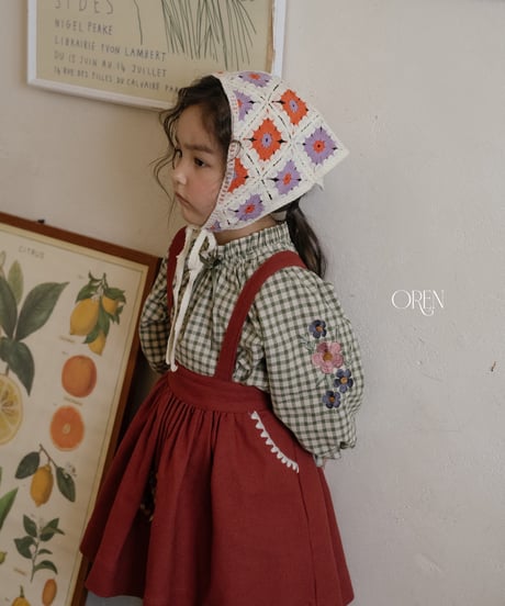 7[予約]OREN manon check blouse