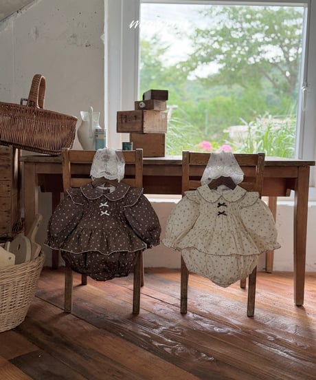 48[予約]marron shine suit(6-18m)