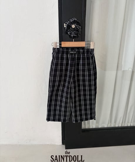 49[予約]saintdoll check string pants