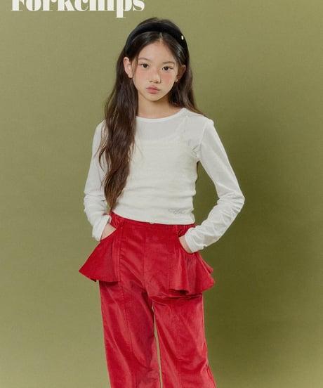 26[予約]FORKCHIPS muffin flare pants