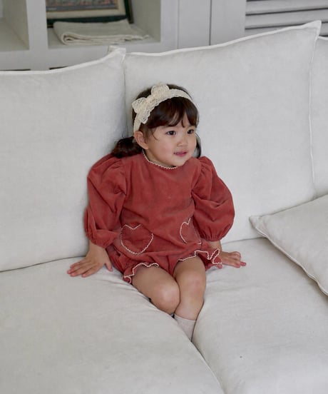 42[予約]marron heart suit(6-18m)