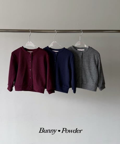 21[予約]bunny powder rose buton cardigan