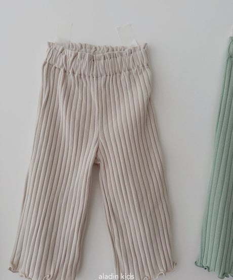 4[予約]aladin mood rib pants