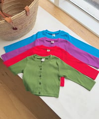 6[予約]ninibello salty rib cardigan