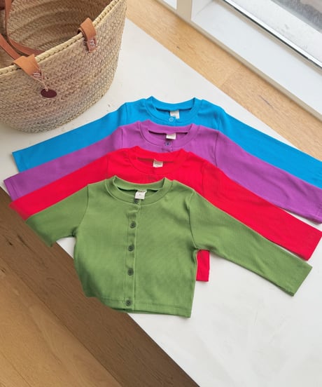 6[予約]ninibello salty rib cardigan