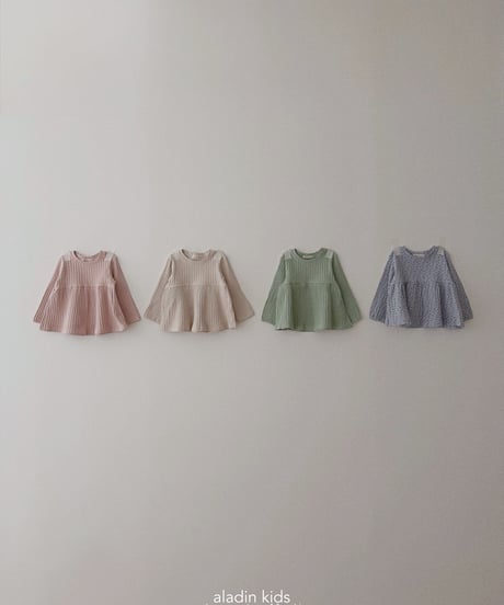 3[予約]aladin mood rib blouse