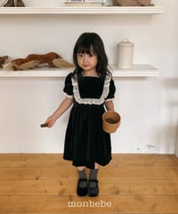 25[予約]monbebe anna velvet dress