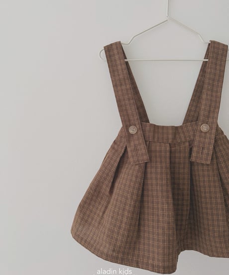 17[予約]aladin pleated suspender skirt
