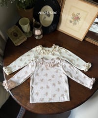 8[予約]marron rose eyelet t-shirt(XS-L)