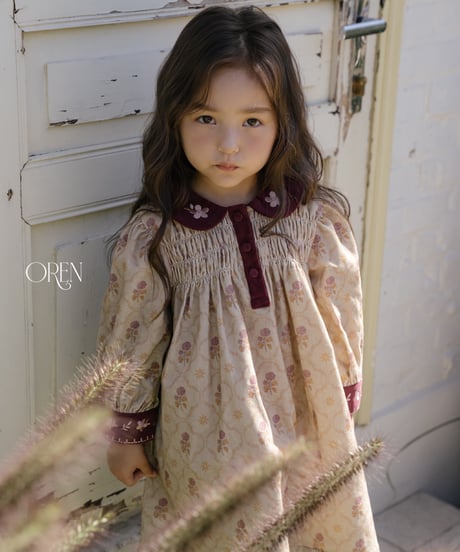 43[予約]OREN camilla color combination dress