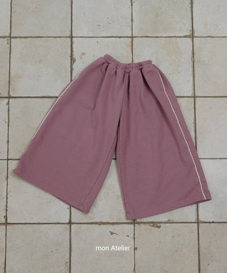 20[予約]mon Atelier lace wide pants