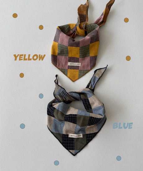 66[予約]Aosta patchwork scarf
