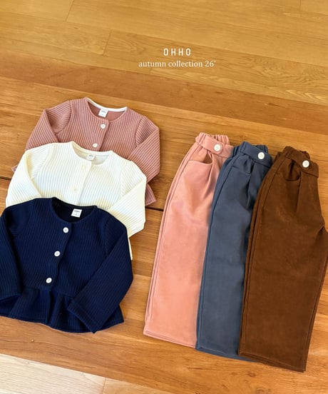 9[予約]ohho elle frill cardigan