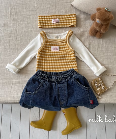 10[予約]milkbalm round denim pants