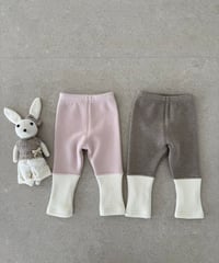 7[予約]ololala cream rib leggings